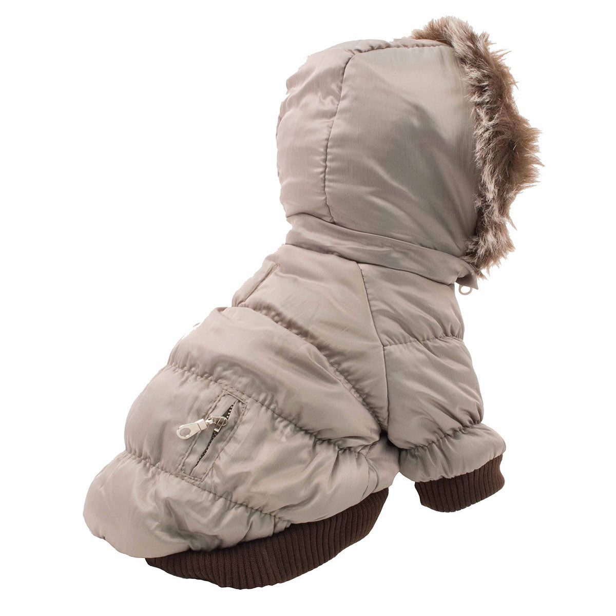 Insulated Dog Coat Parka with Removable Hood - image 4