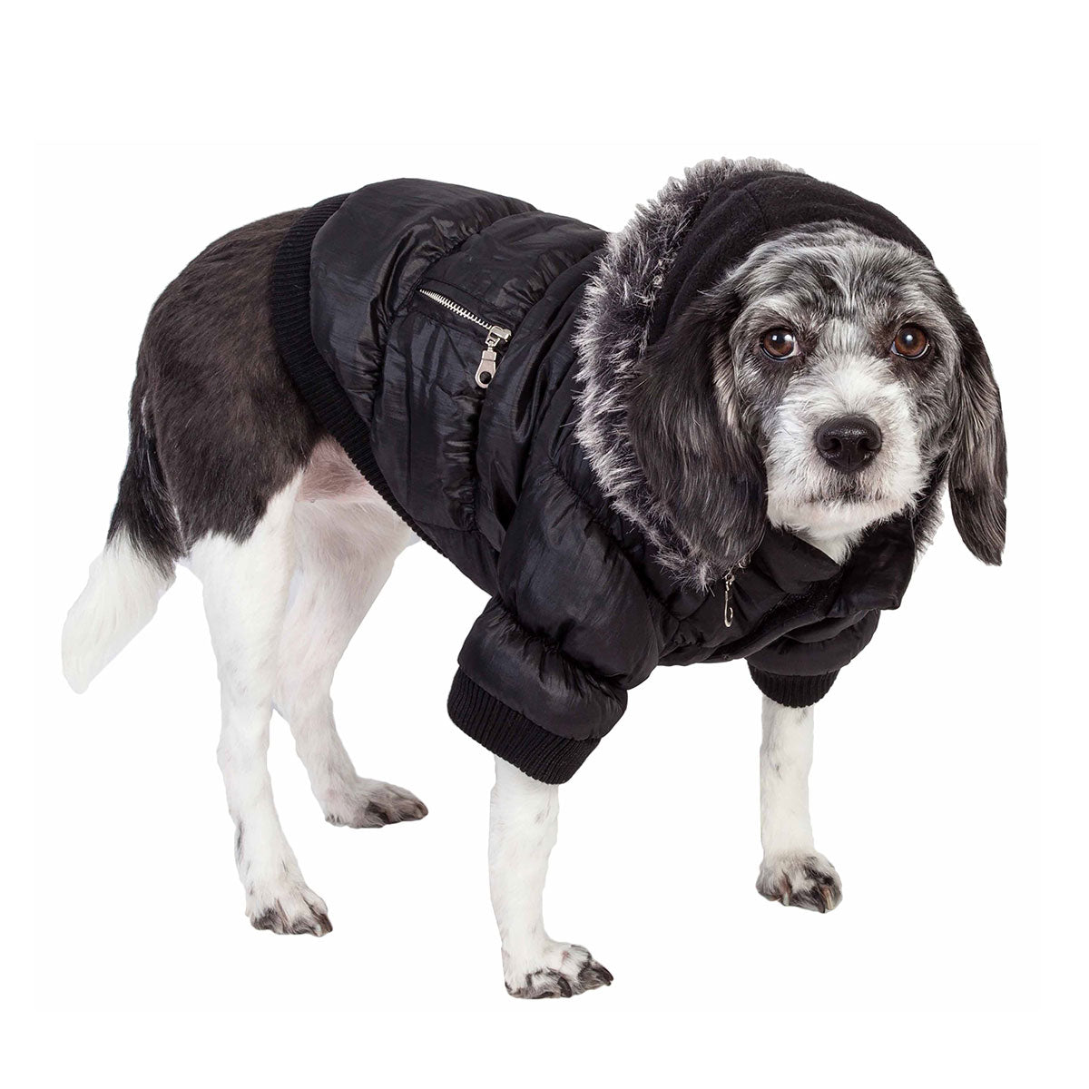 Insulated Dog Coat Parka with Removable Hood - image 16
