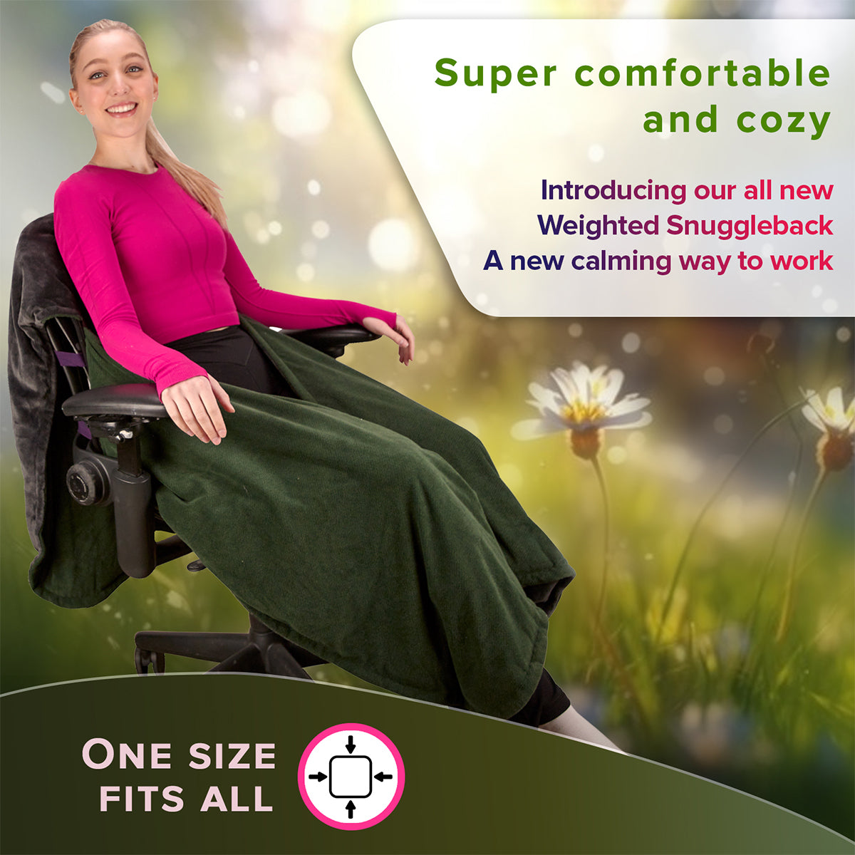 Weighted Office Chair Blanket - image 3
