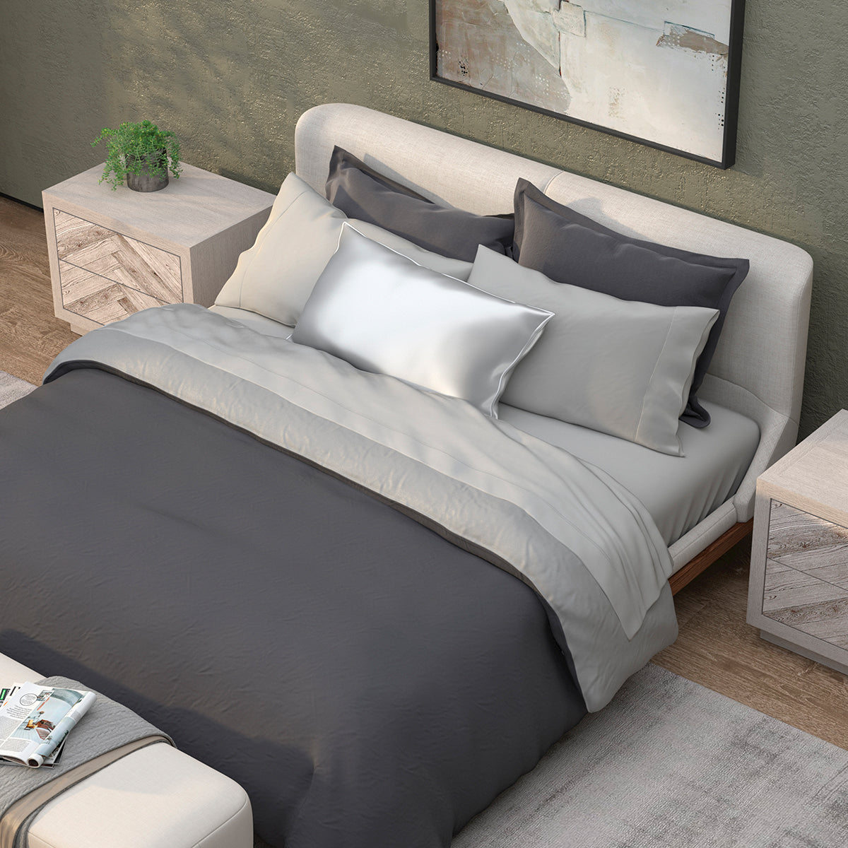 Cooling Reversible TENCEL and Bamboo Duvet Cover - image 9