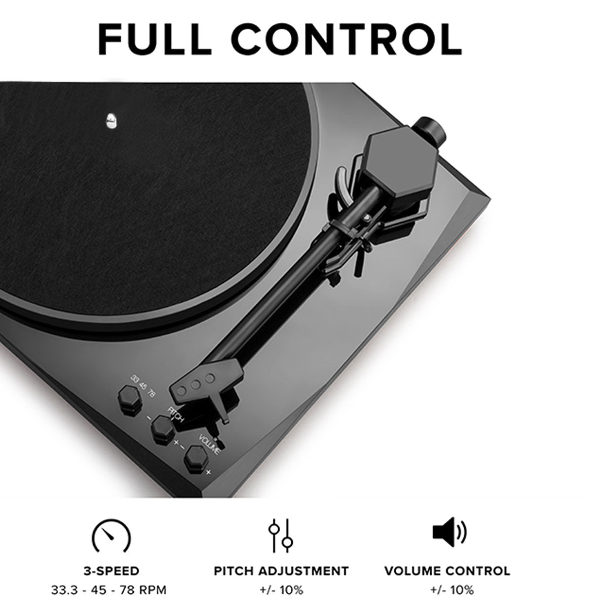 Stereo Turntable System with Speakers - image 8