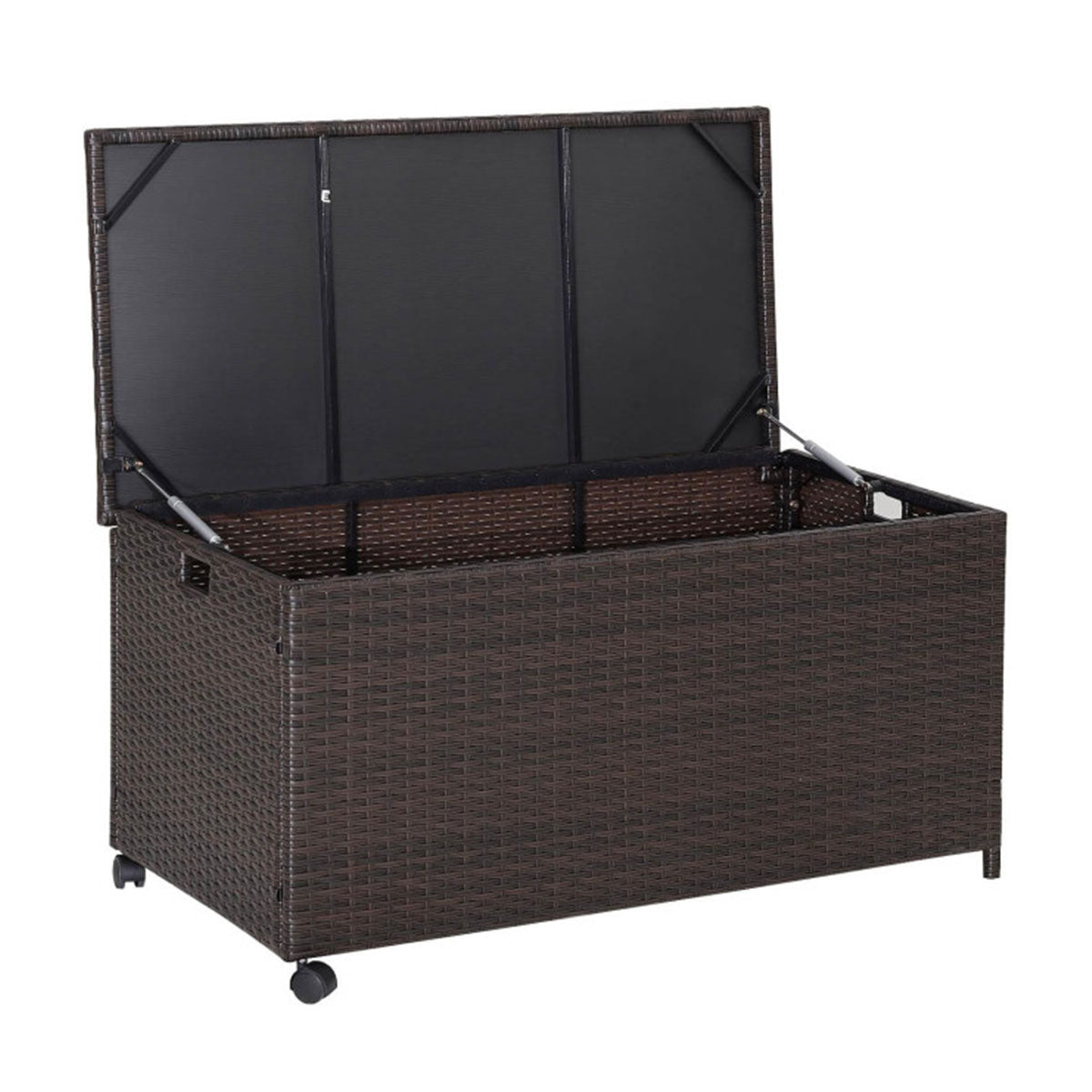 Outdoor Wicker Storage Box with Zippered Liner - image 9