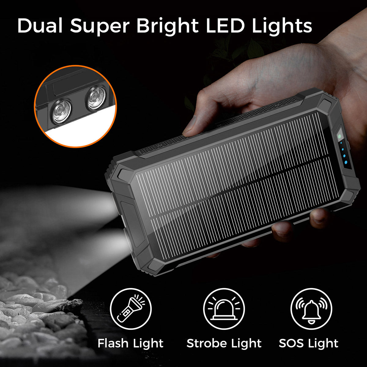 20000mAh Solar Power Bank with Wireless Charging - image 7