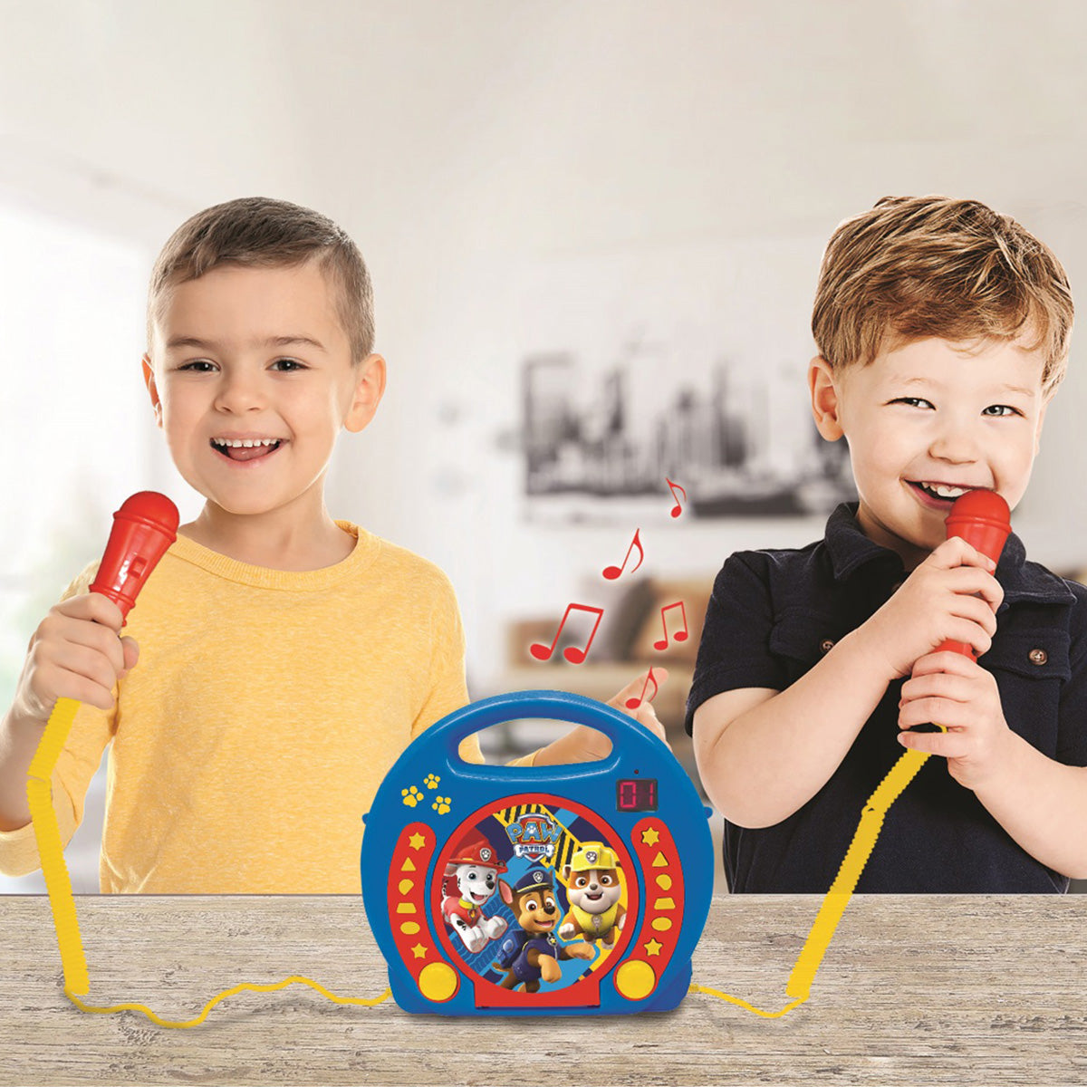 PAW Patrol Portable CD Player with 2 Sing Along Microphones