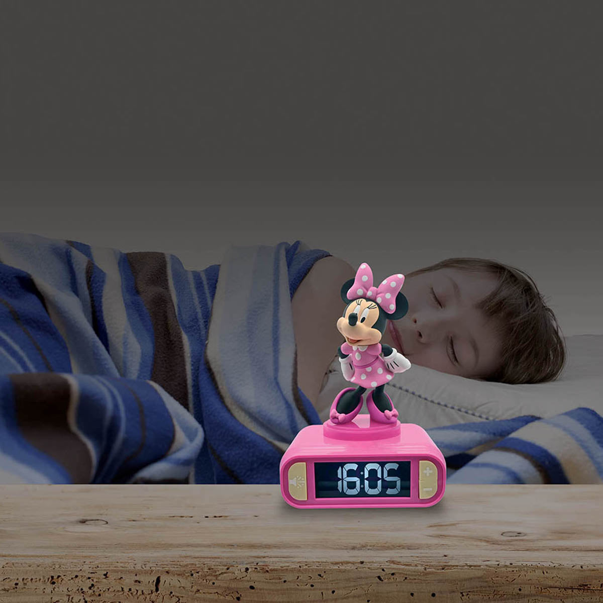 Disney Minnie Mouse Digital Alarm Clock with Nightlight - image 3