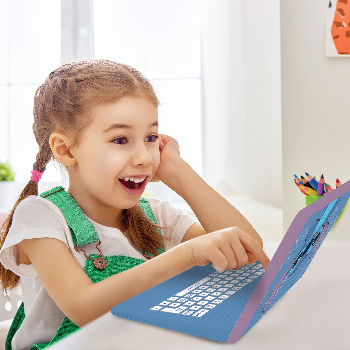Disney Stitch Bilingual Talking Educational Laptop - image 11