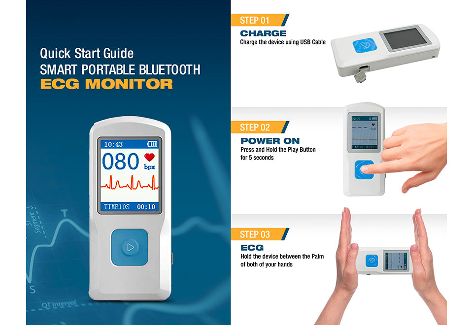 Portable Smart Bluetooth EKG Monitor - image 3