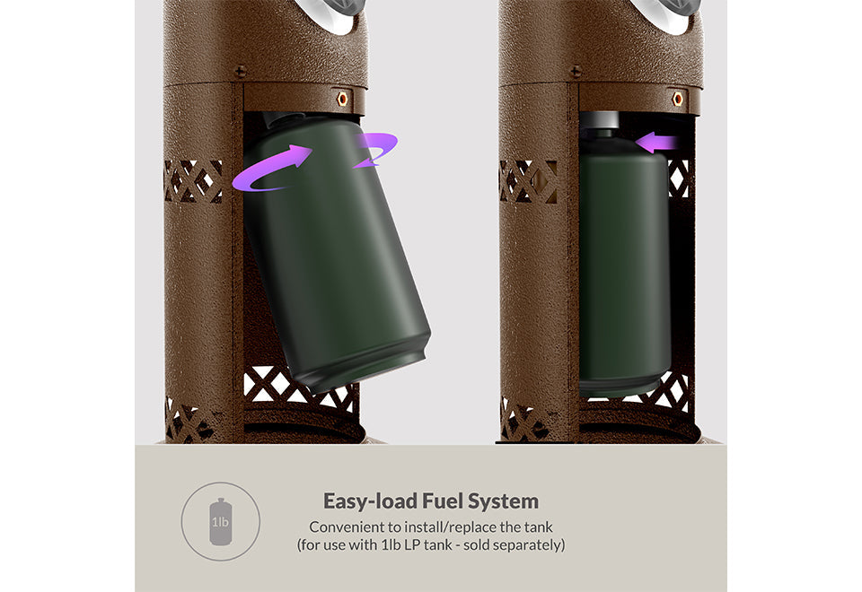 10,000 BTU Bronze Tabletop Patio Heater - image 4