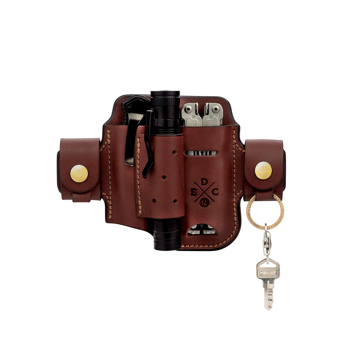Leather Multitool Action Snap Belt Sheath - image 23