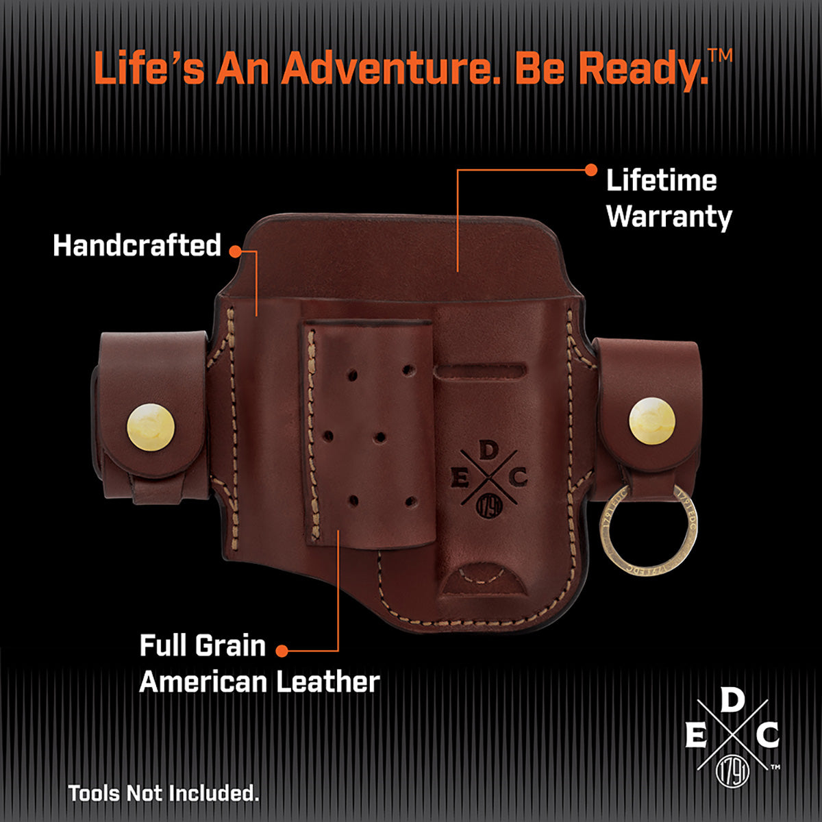 Leather Multitool Action Snap Belt Sheath - image 21