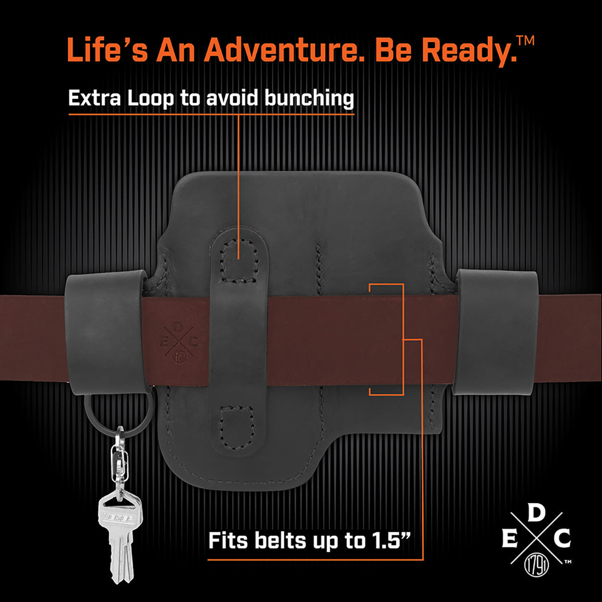 Leather Multitool Action Snap Belt Sheath - image 16