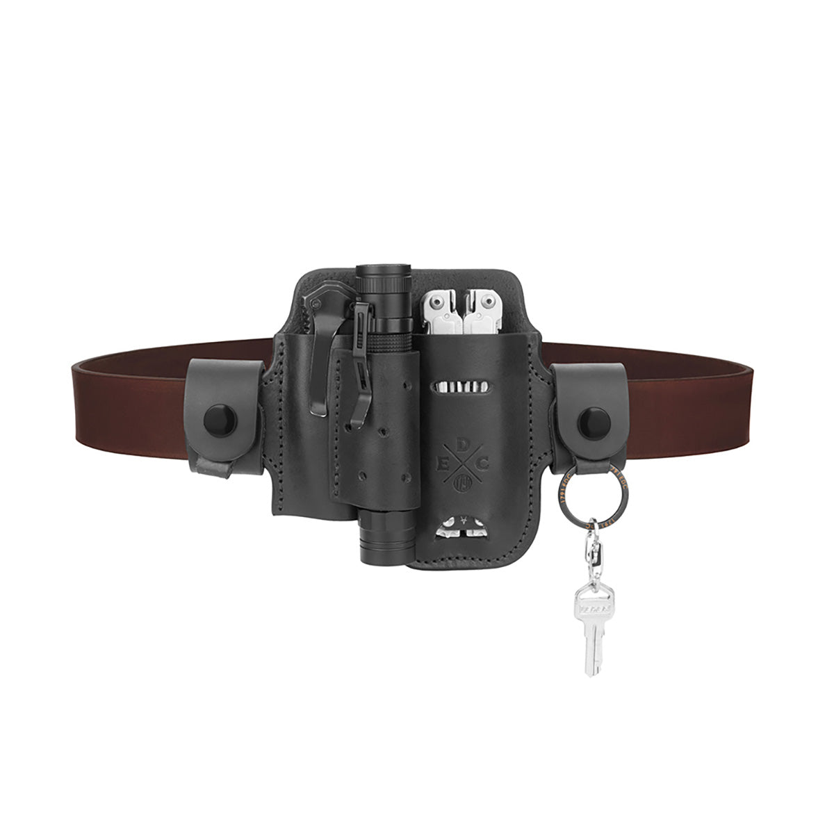 Leather Multitool Action Snap Belt Sheath - image 13