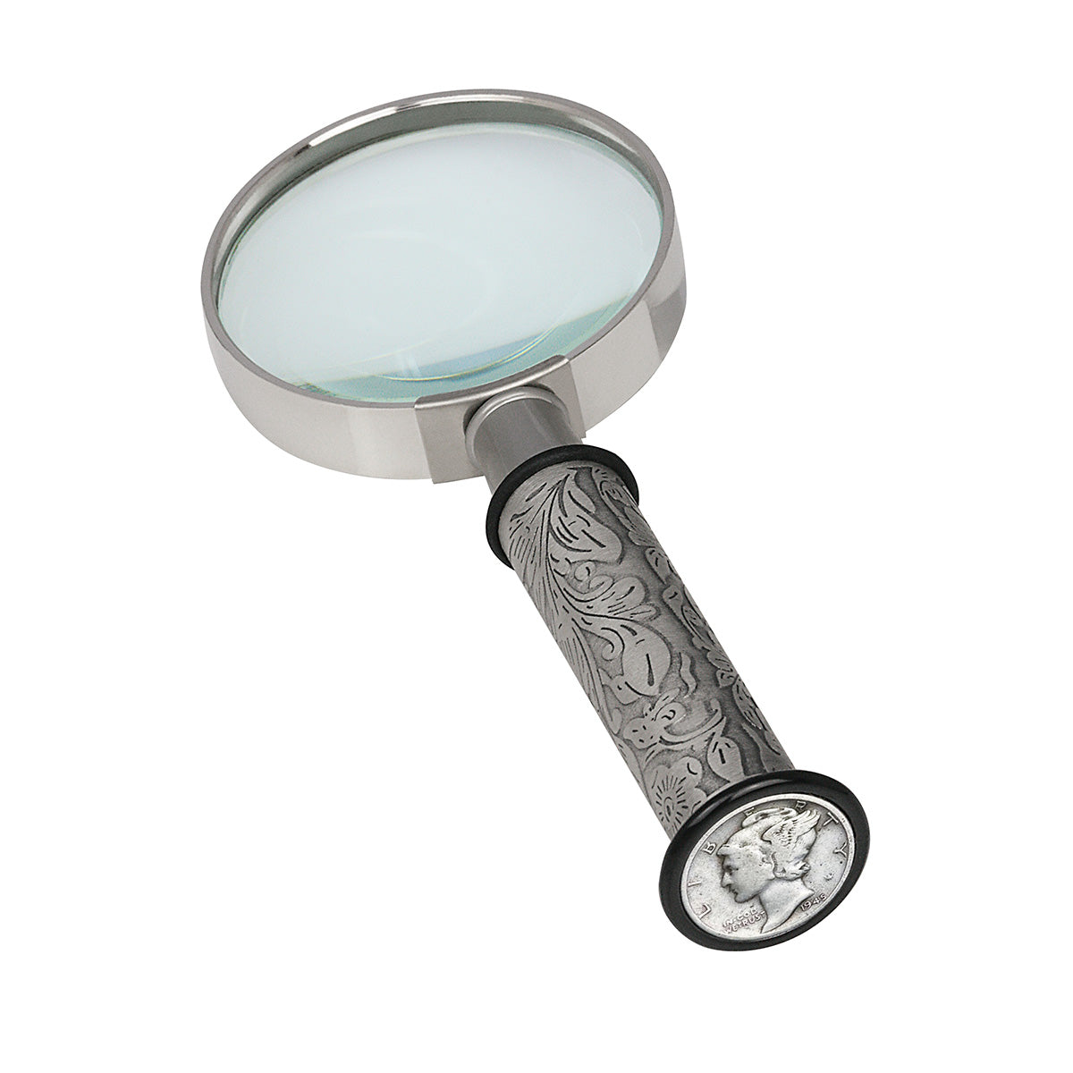 Silver Mercury Dime Letter Opener and Magnifying Glass Gift Set - image 5