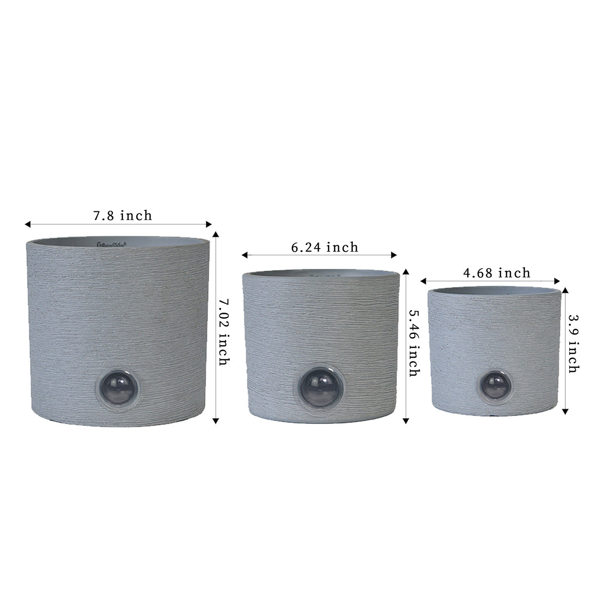 Self-Watering Cylinder Pot System for Indoor Plants (Set of 3) - image 6