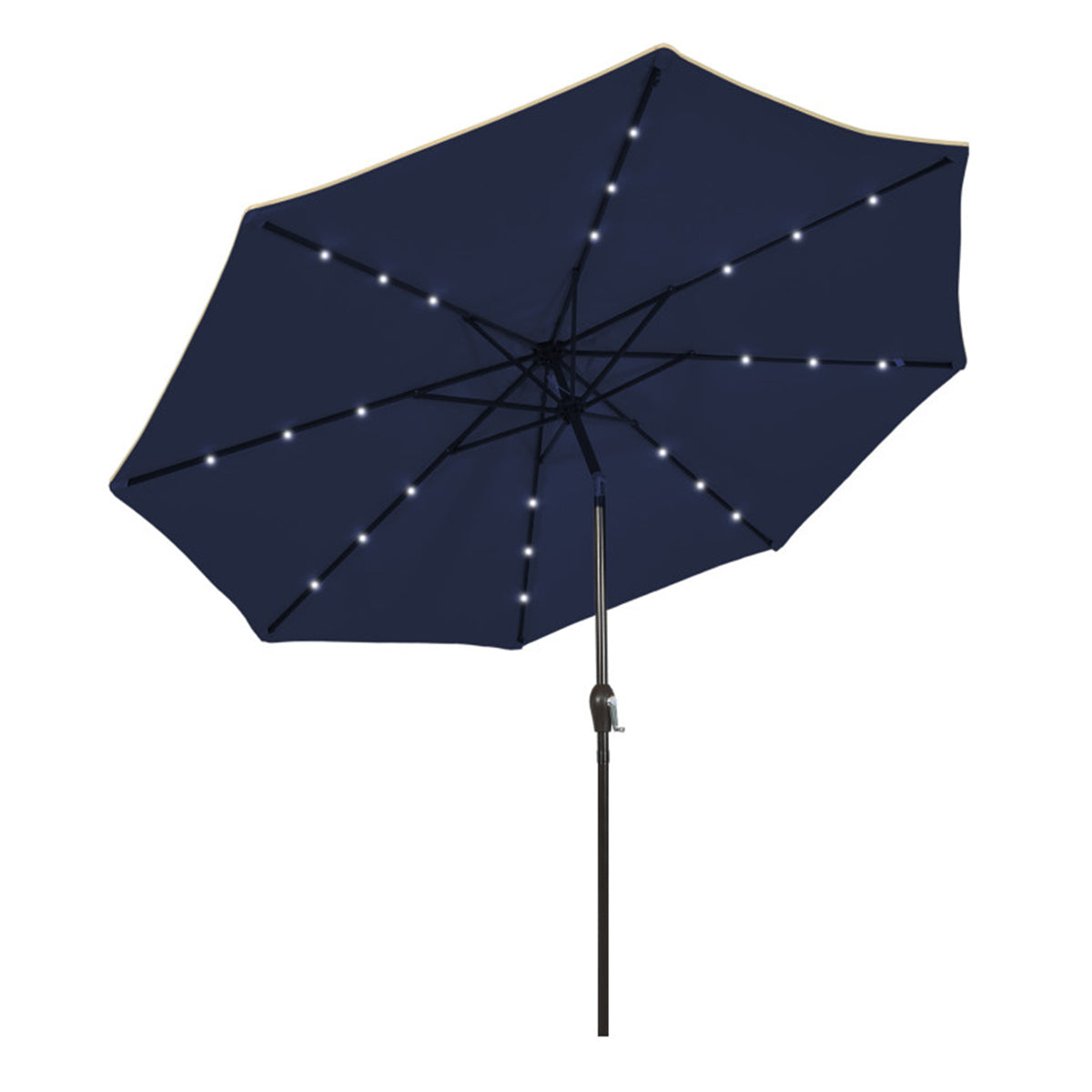 9' Solar LED Lighted Patio Table Umbrella - image 25