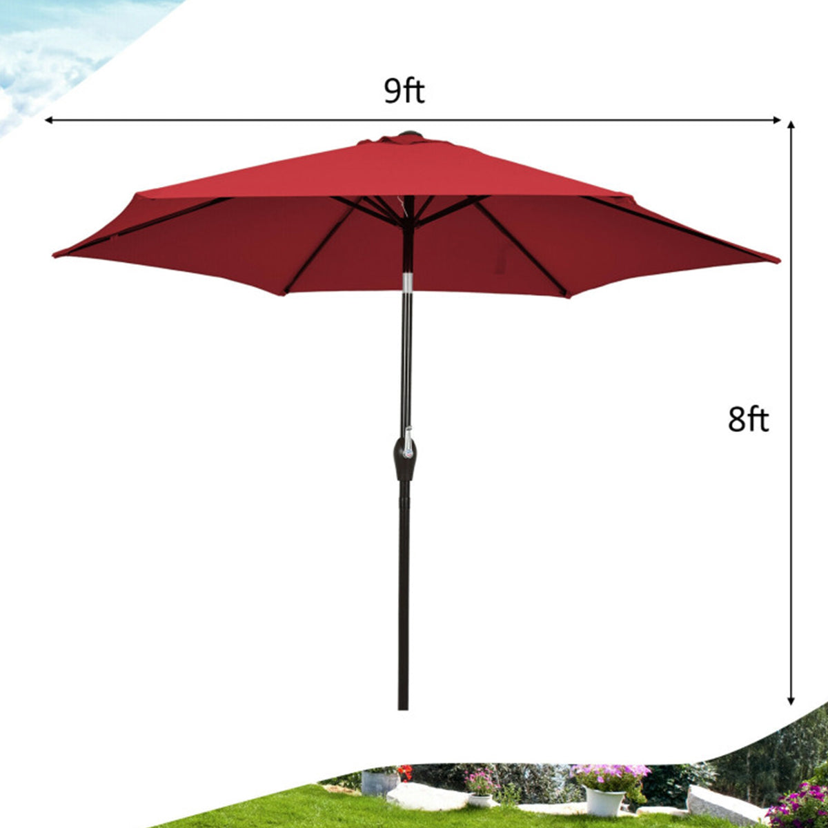 9' Market Patio Table Umbrella - image 25