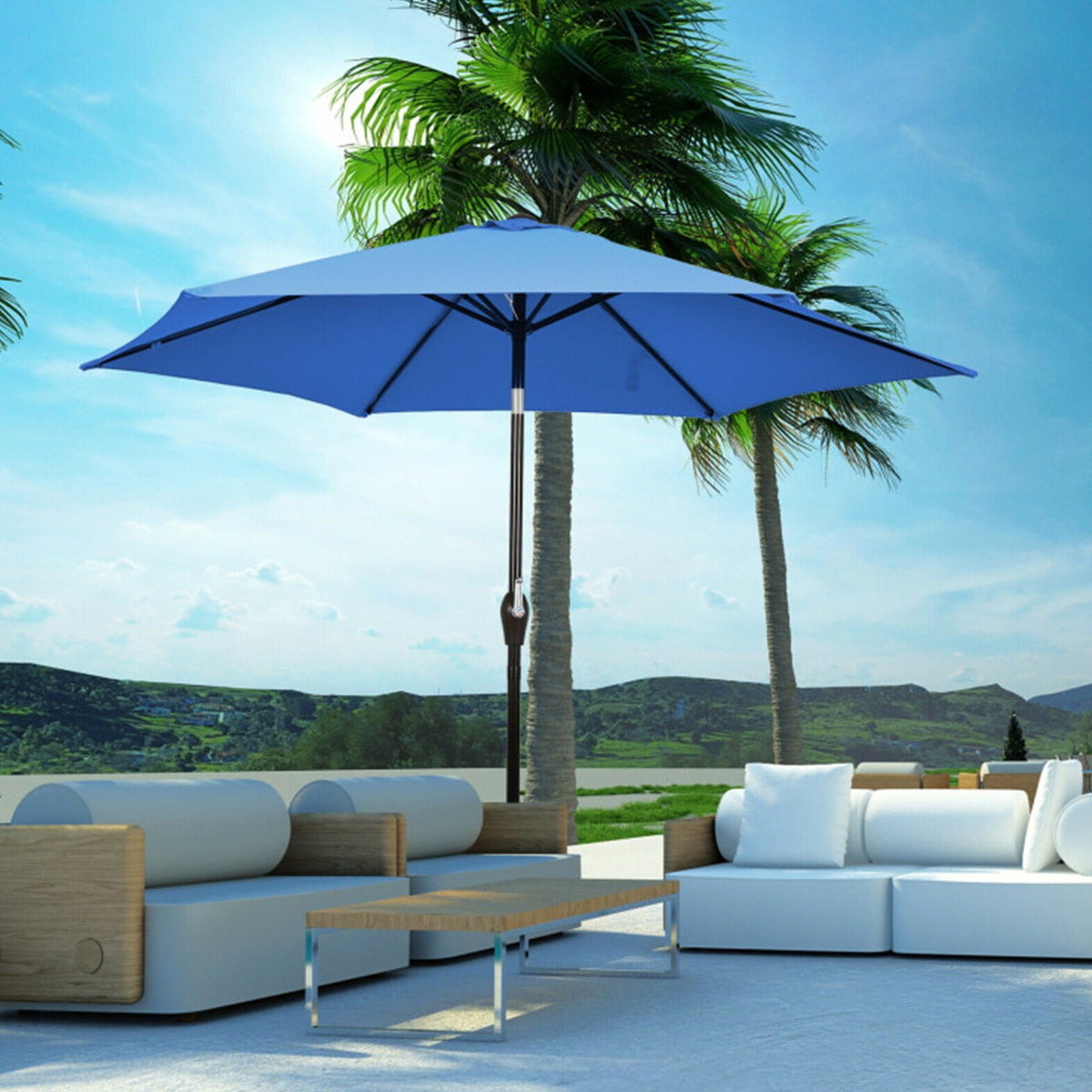 9' Market Patio Table Umbrella - image 9