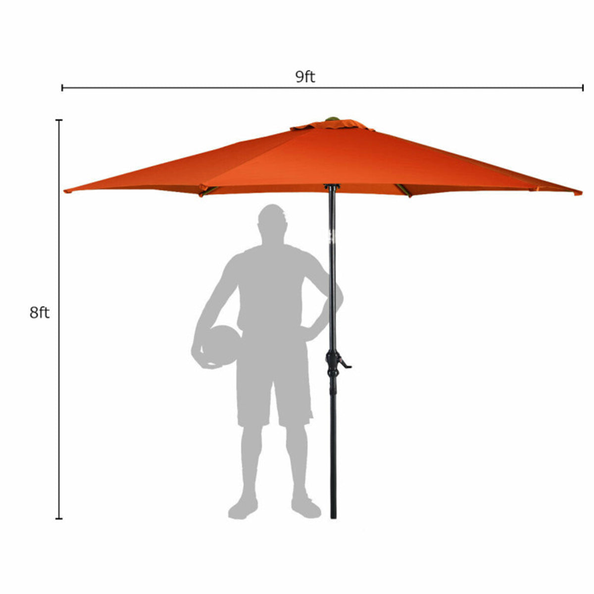 9' Market Patio Table Umbrella - image 18