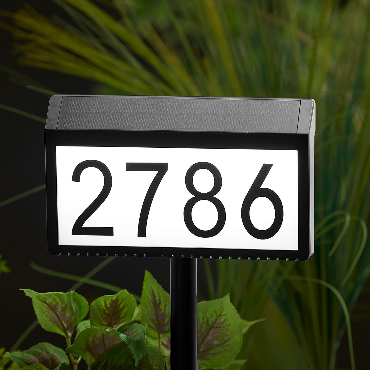 Solar Powered Address Sign