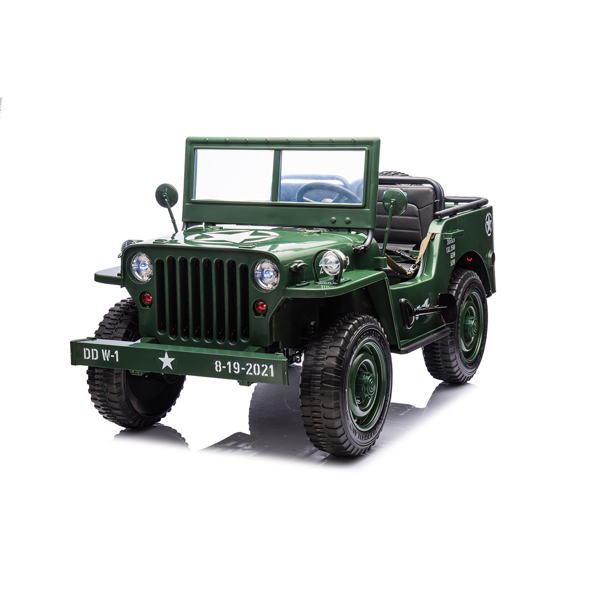 24V Military Willy Jeep Ride-On - image 2