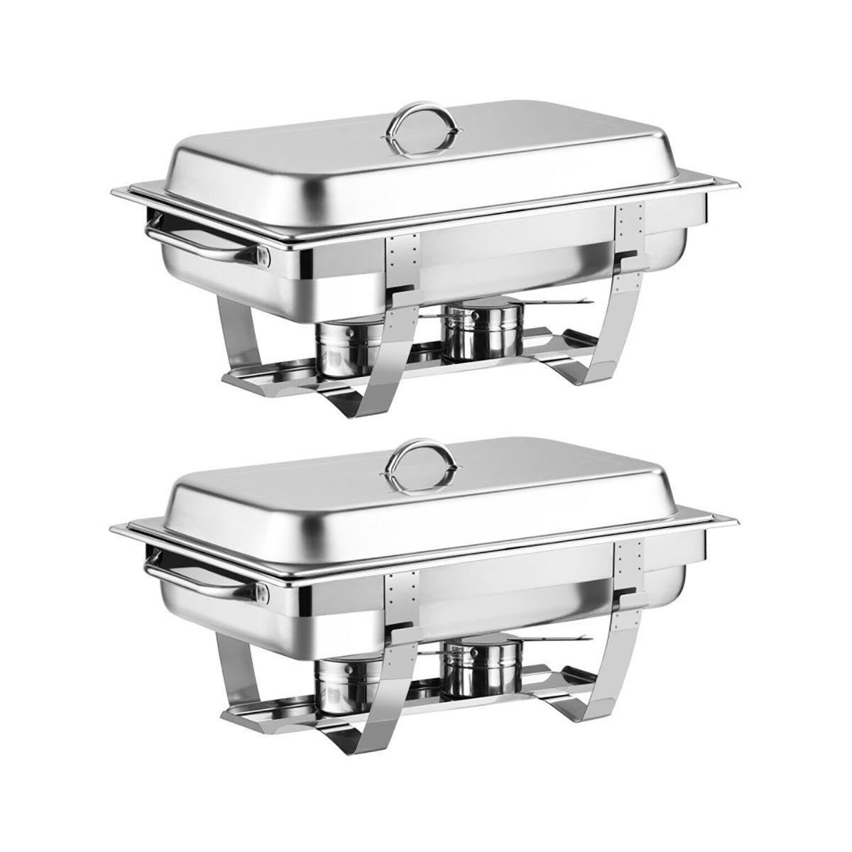 9 Qt Stainless Steel Chafing Dish (Set of 2) - image 2