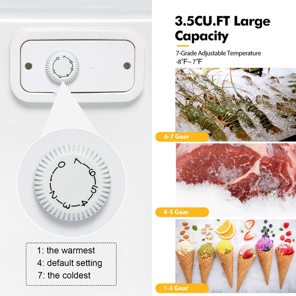 3 Cu. Ft. Manual Defrost Upright Freezer - image 8