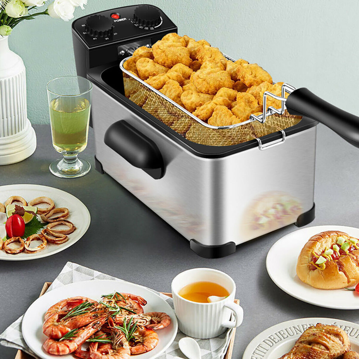 Electric Stainless Steel Deep Fryer - image 2