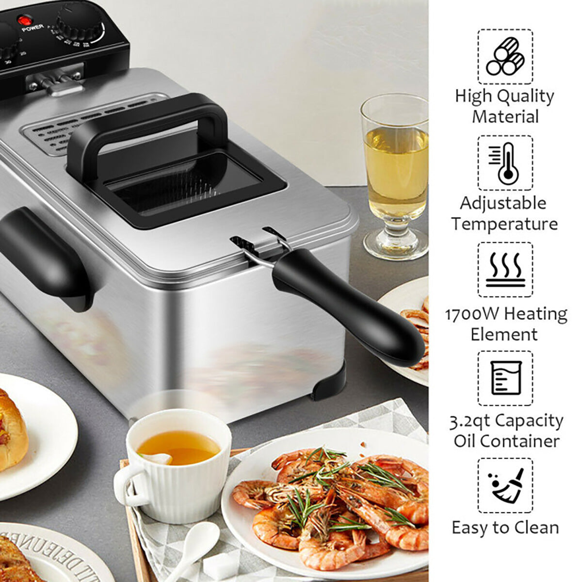 Electric Stainless Steel Deep Fryer - image 16
