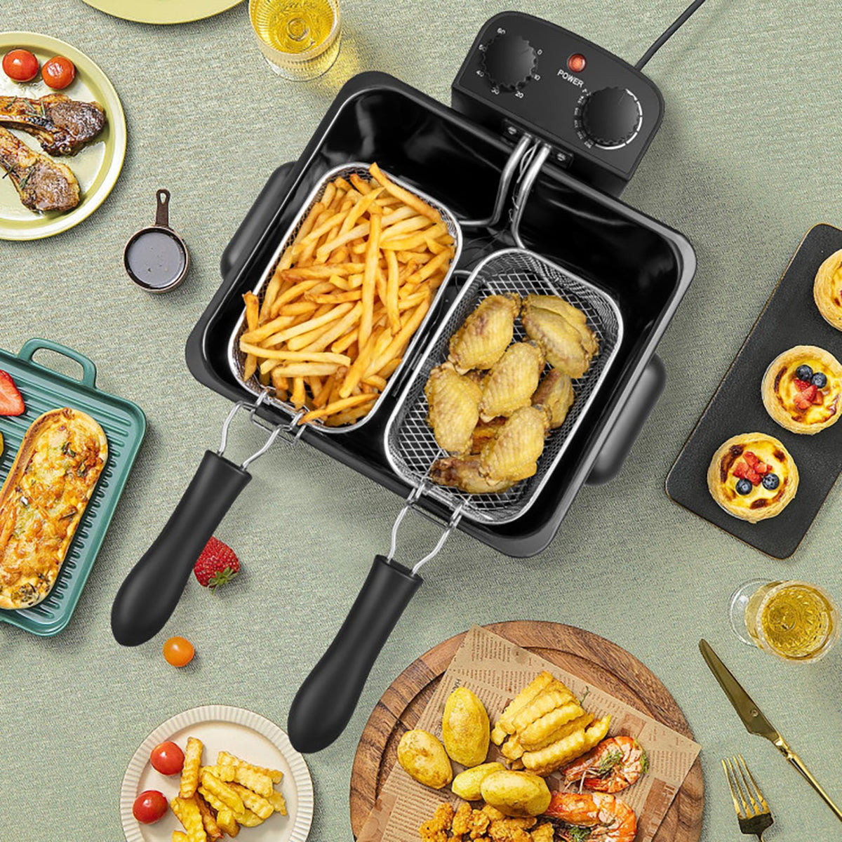 Electric Stainless Steel Deep Fryer - image 12