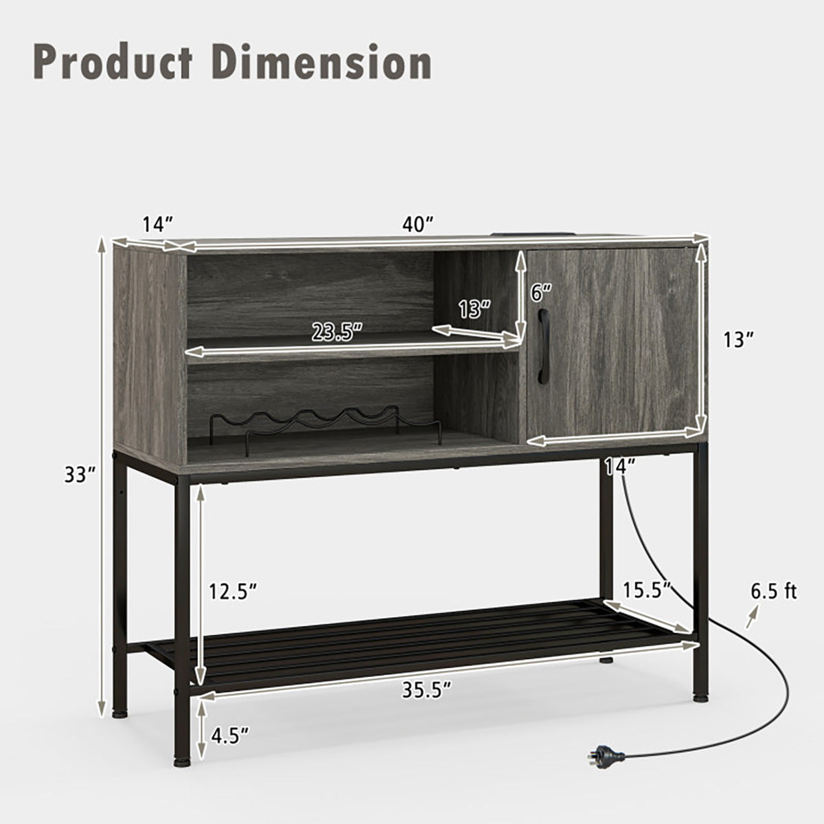 Buffet Sideboard Coffee Bar - image 20