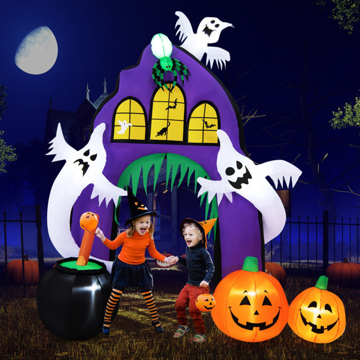 9' Inflatable Halloween Castle Archway