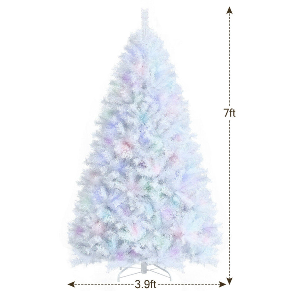 Iridescent Artificial Hinged Christmas Tree - image 14