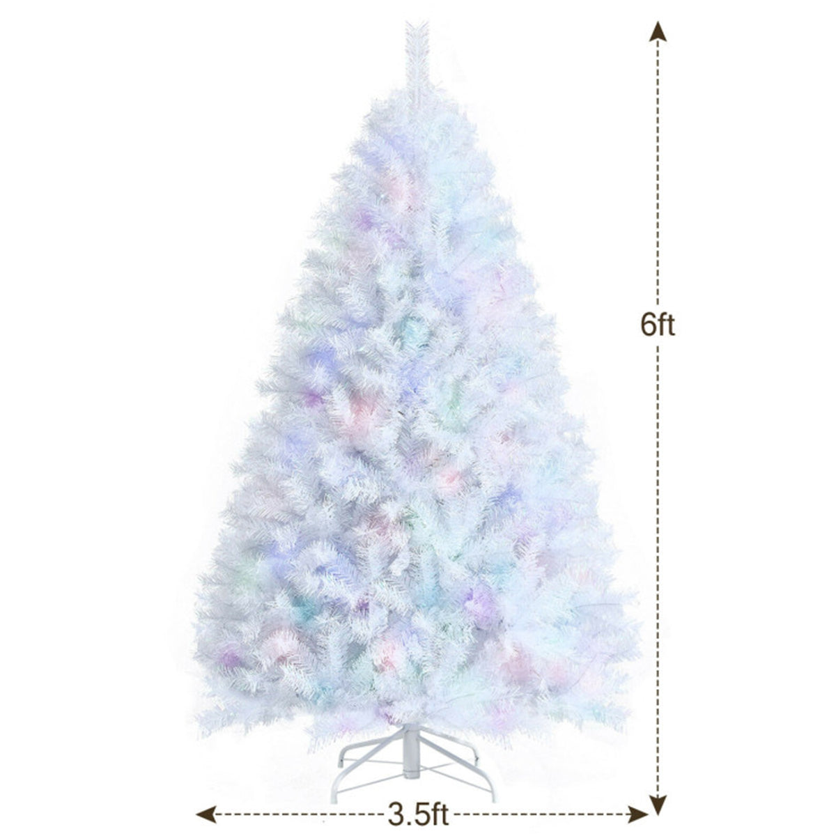 Iridescent Artificial Hinged Christmas Tree - image 13