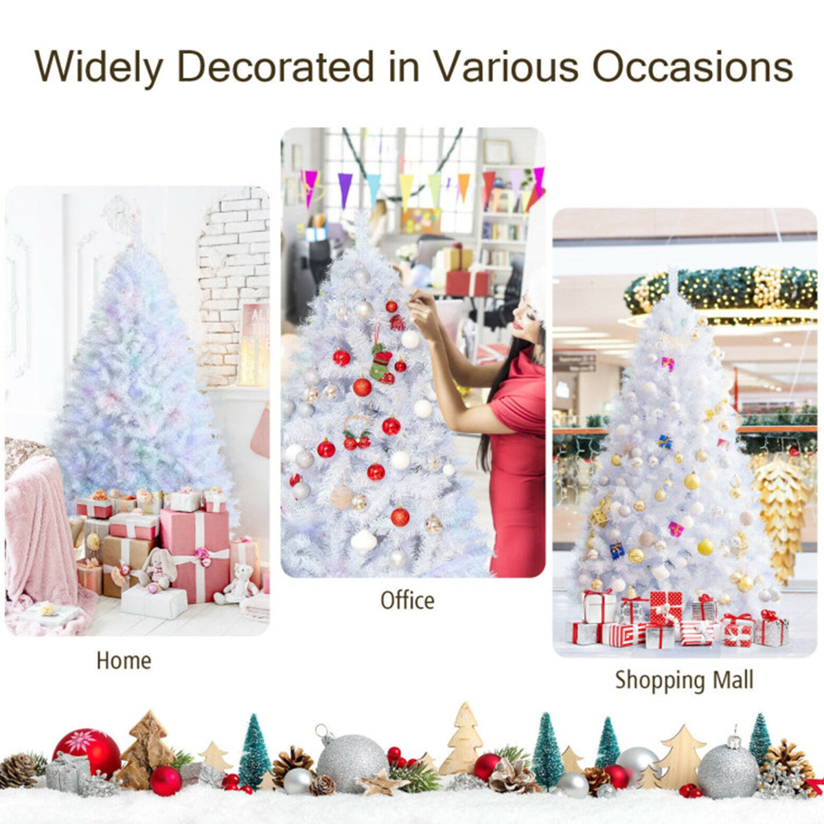 Iridescent Artificial Hinged Christmas Tree - image 12