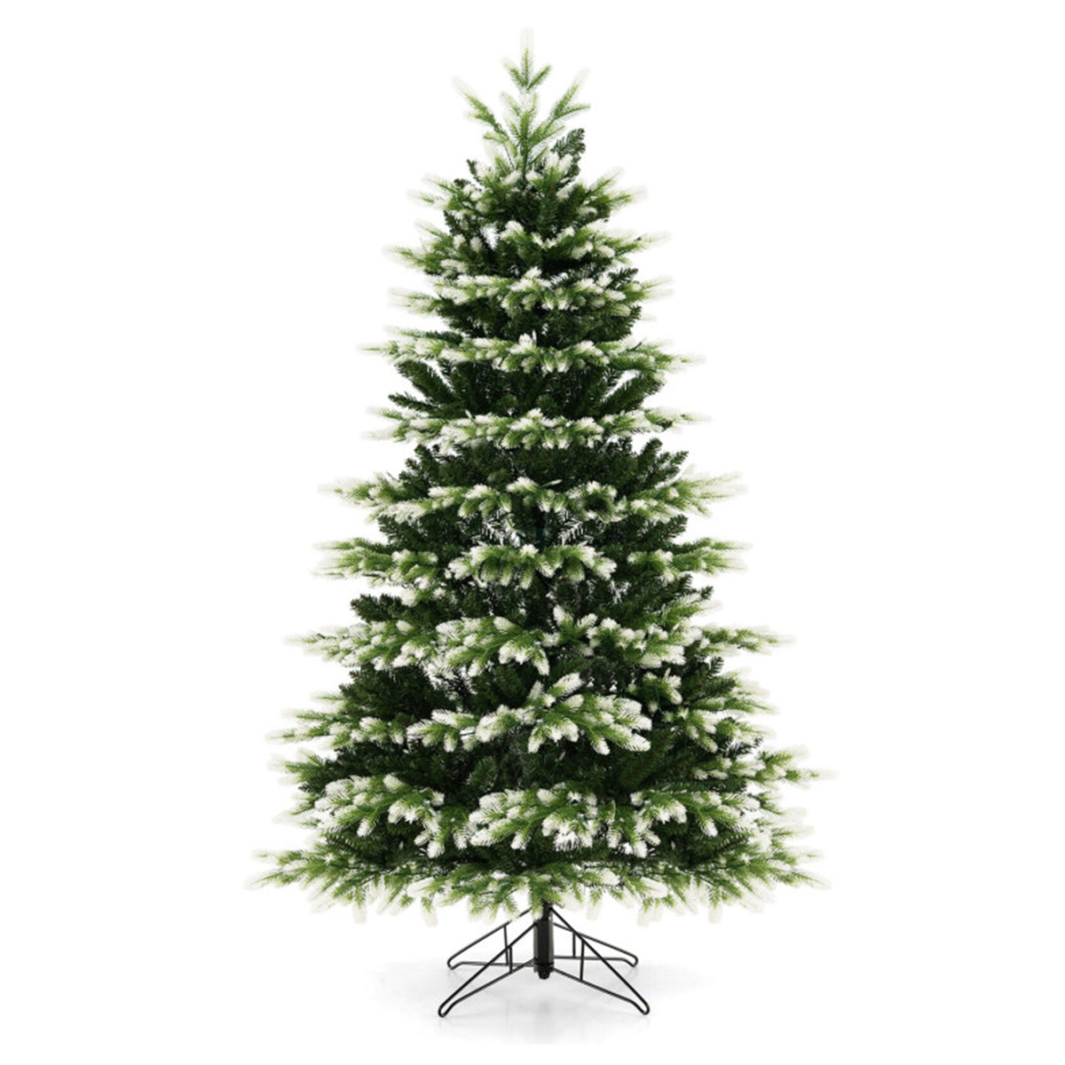 Snowy Tipped Pre-Lit Hinged Christmas Tree with Remote Control - image 8