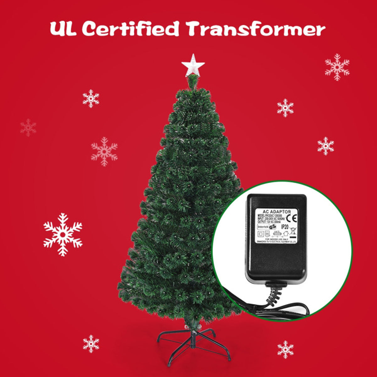 Multicolor Pre-lit Artificial Christmas Tree - image 3