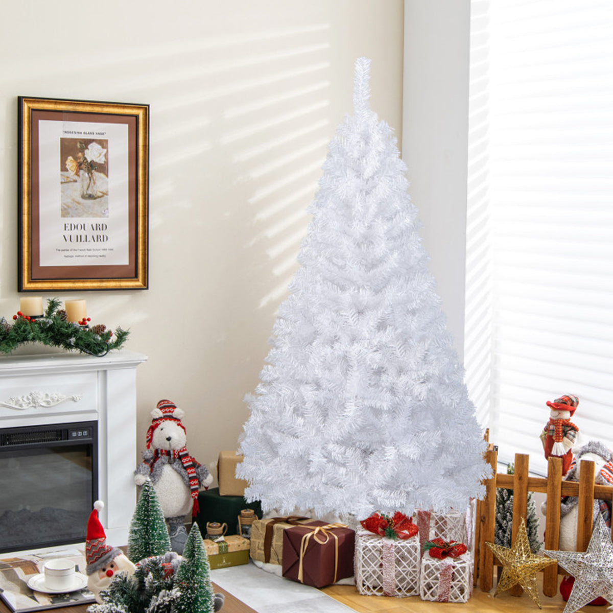 White Artificial Christmas Tree - image 8