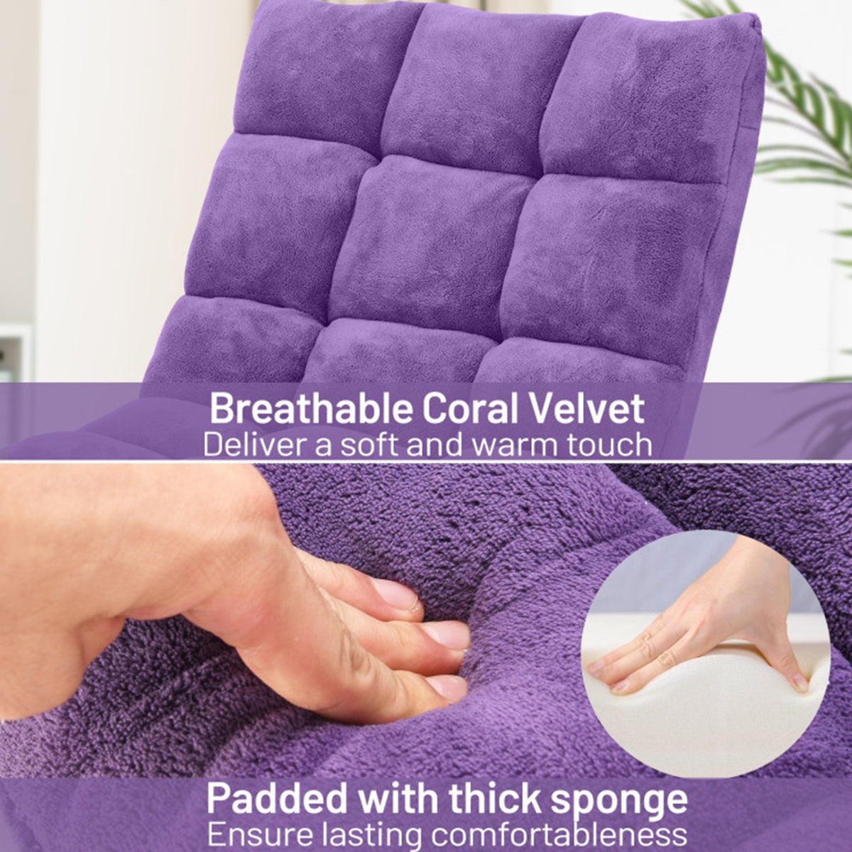 14-Position Adjustable Cushioned Floor Chair - image 78