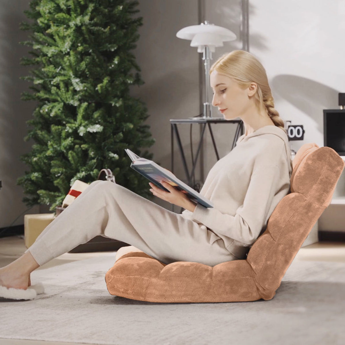 14-Position Adjustable Cushioned Floor Chair - image 9