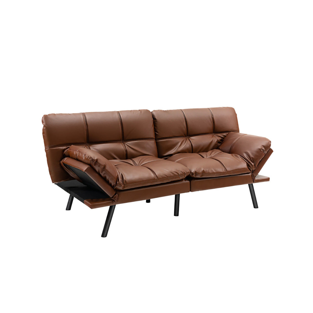 Convertible Memory Foam Futon Sofa Bed - image 2