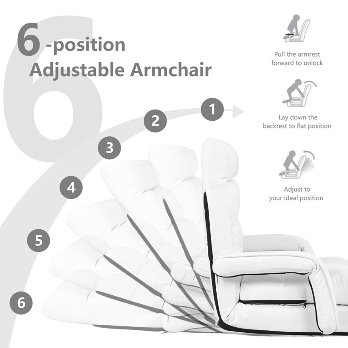 Folding Floor Chair Sofa Bed - image 33