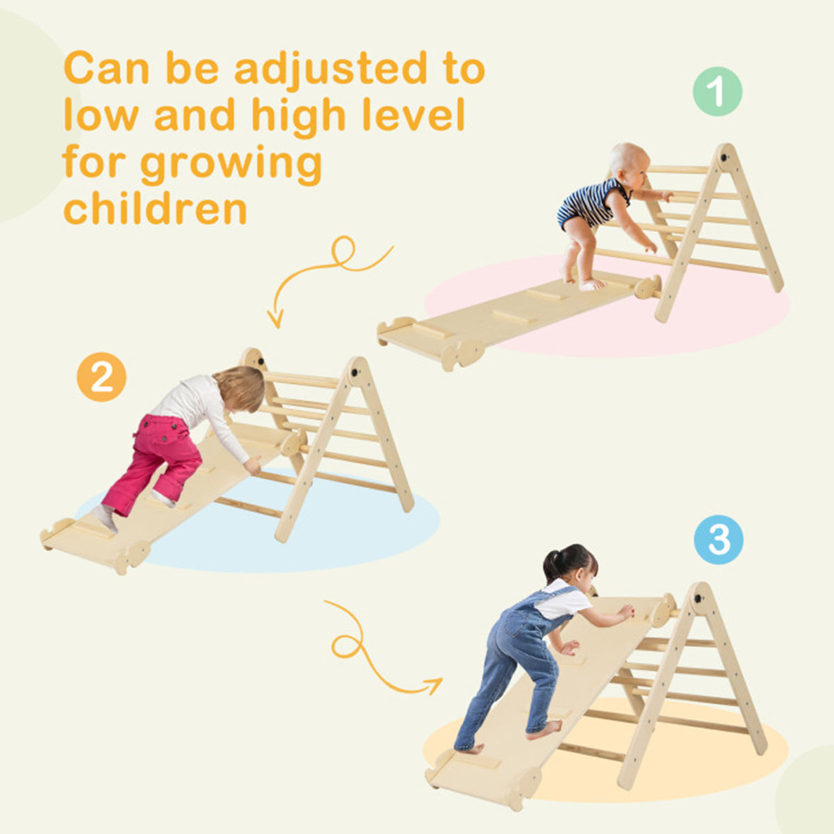7-in-1 Indoor Climbing Toys with Reversible Ramp - image 16