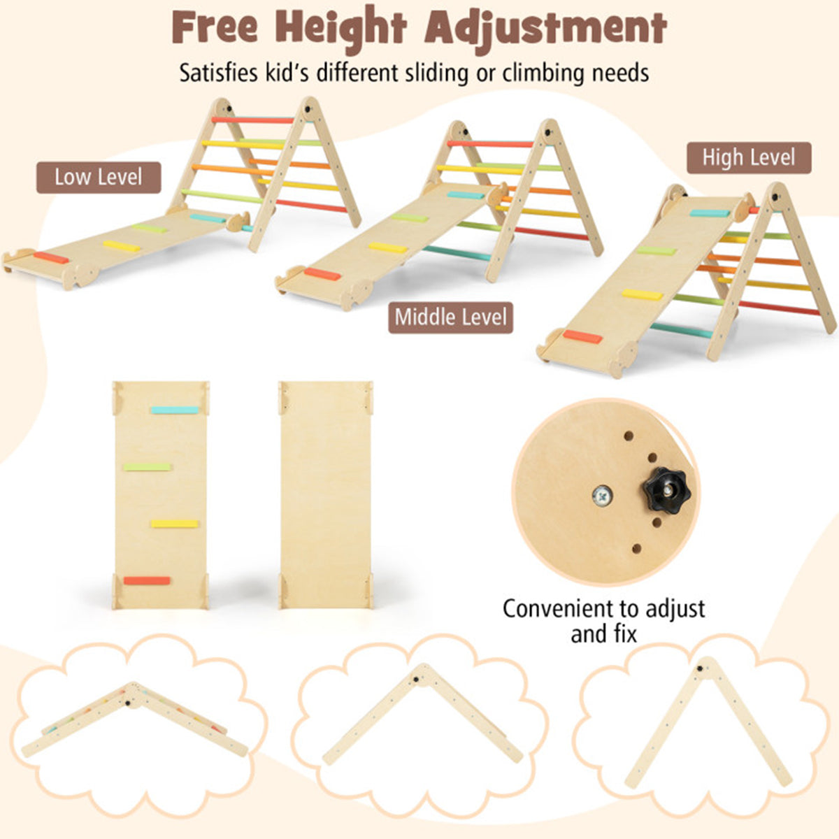 7-in-1 Climbing Toy Connected Table and Chair Set - image 6