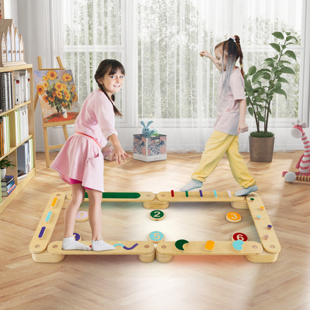 Montessori Balance Beam Set with Stepping Stones