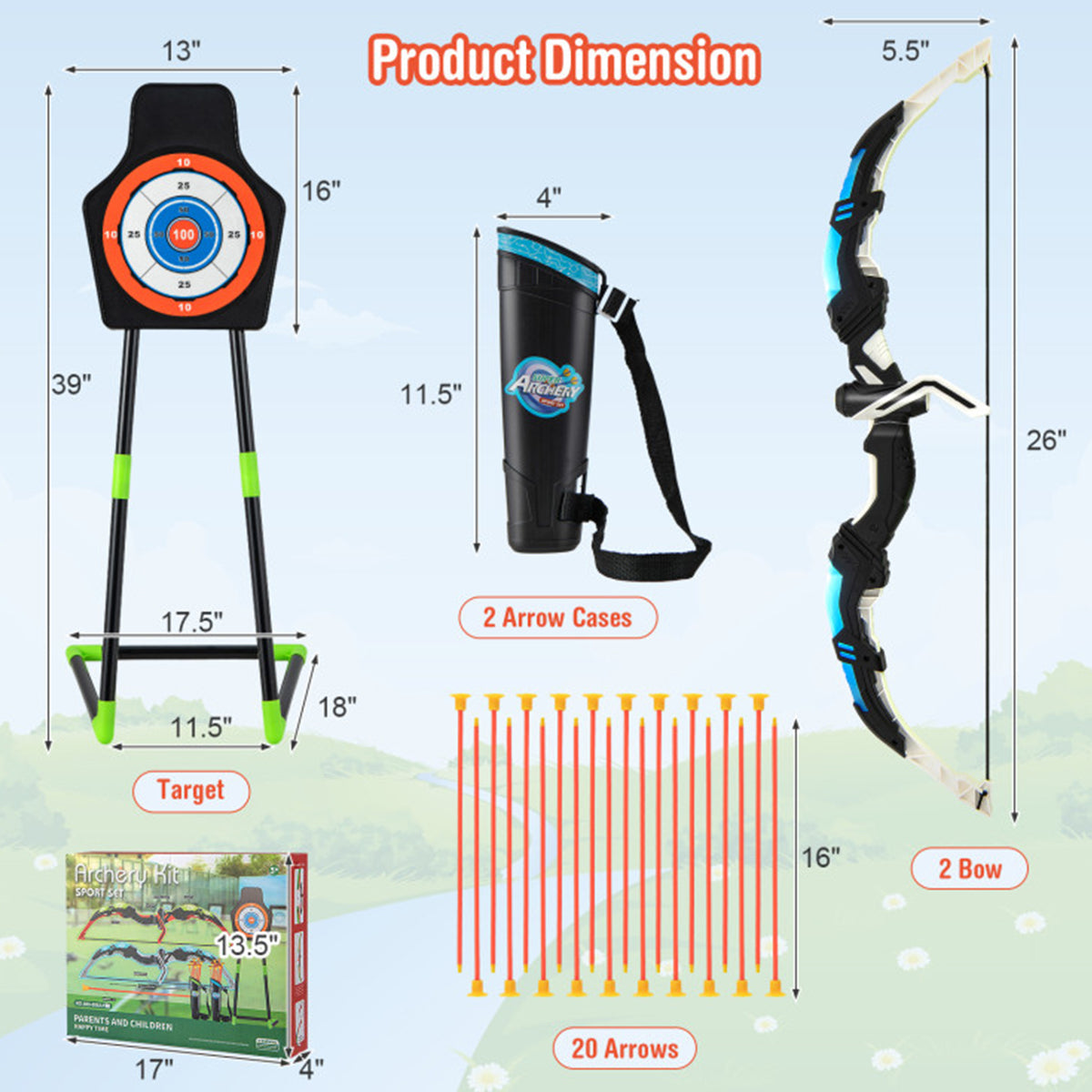 Kids LED Archery Bow Set with Suction Cup Arrows - image 10