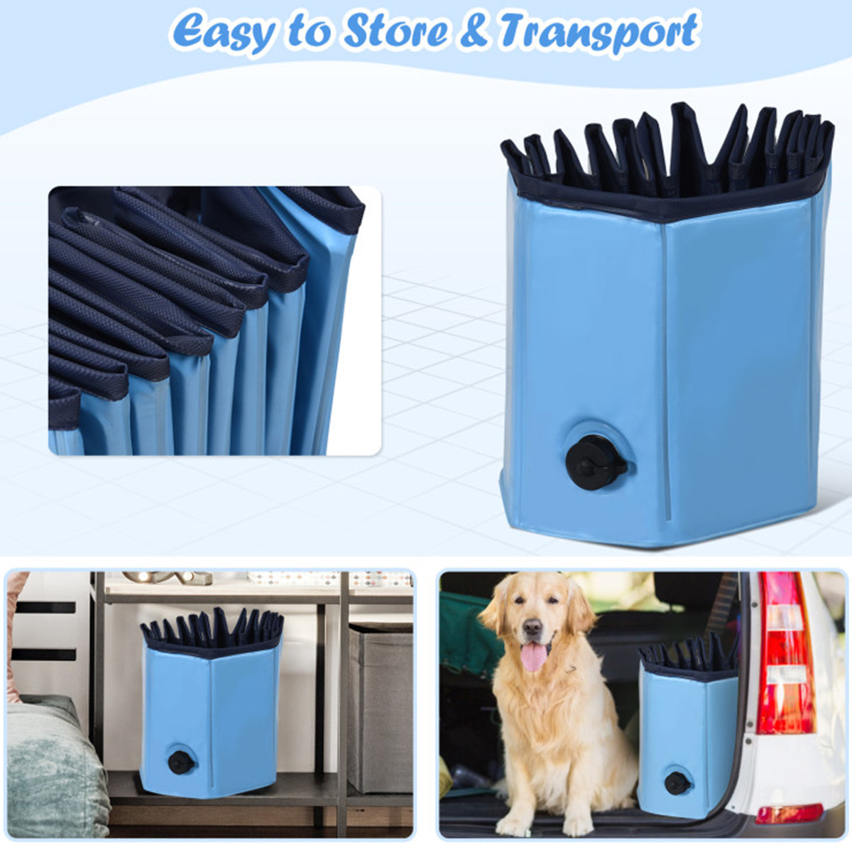 63'' Foldable Leakproof Pool - image 10