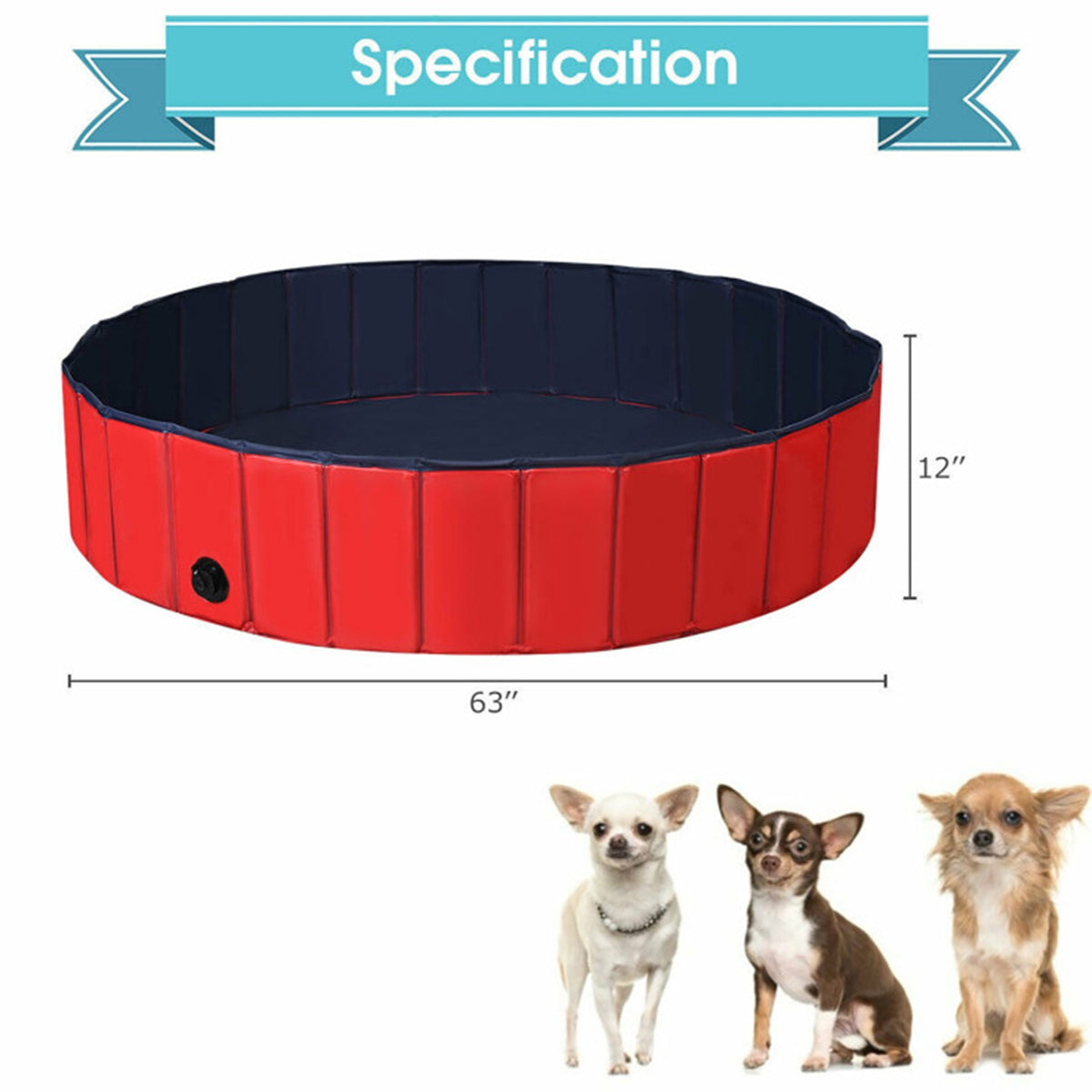 63'' Foldable Leakproof Pool - image 18