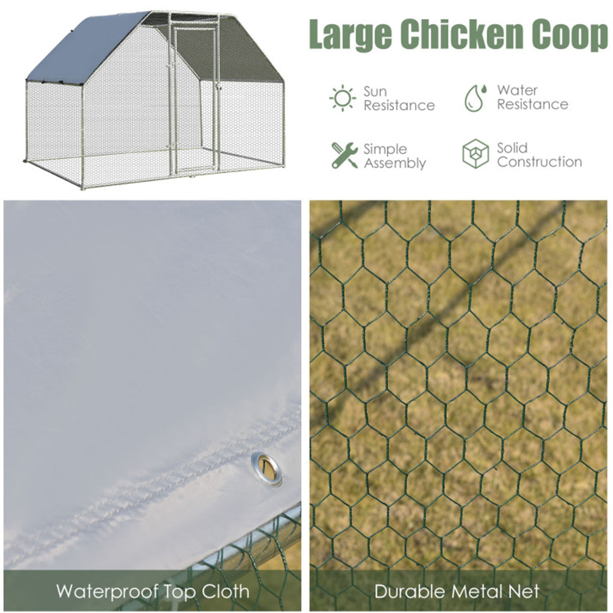 Large Walk In Chicken Run Cage - image 4