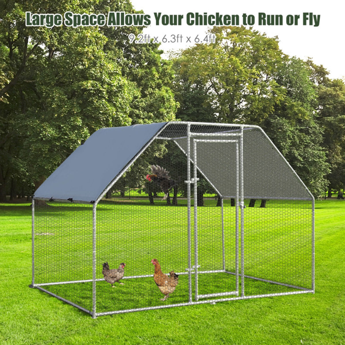 Large Walk In Chicken Run Cage - image 6