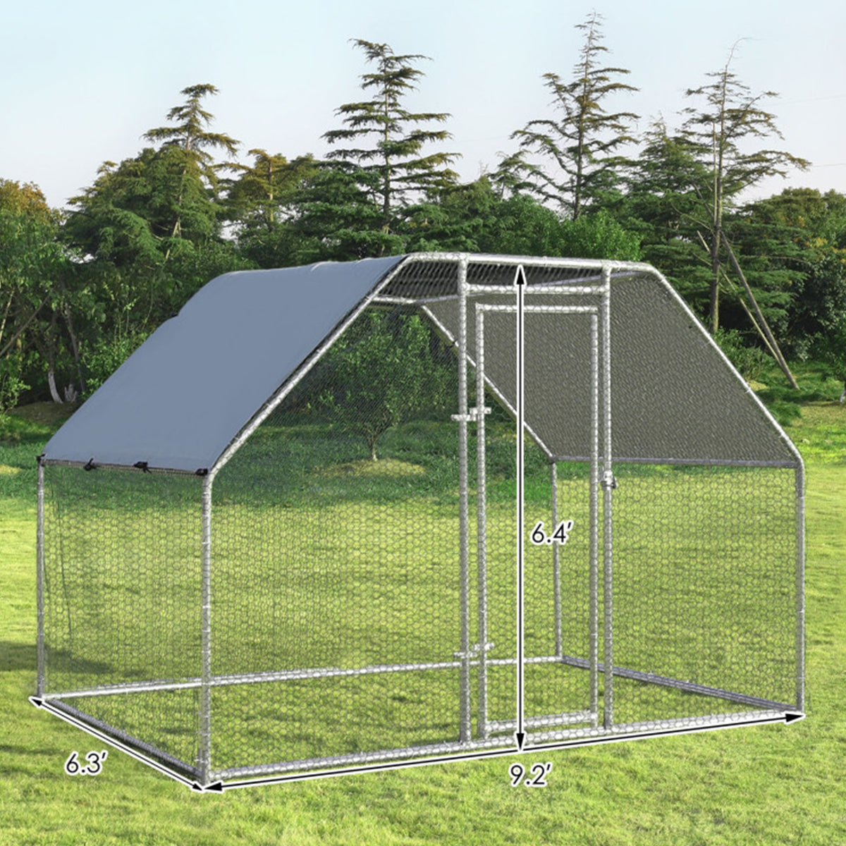 Large Walk In Chicken Run Cage - image 8